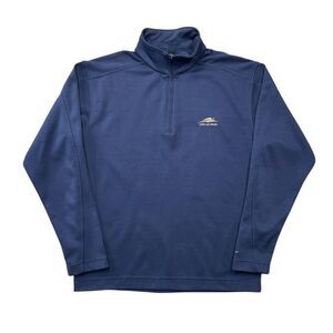 Nike Pullover Men's Size Medium Blue 1/4 Zip Dri-Fit Lake Las Vegas Golf Sweater